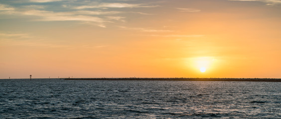 Sunset at the beach, Port Adelaide, Australia