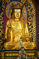 Fototapeta na wymiar Buddha Tooth Relic Temple in Chinatown in Singapore