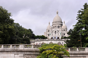 Fototapeta premium Sacre Coeur cathedral in Paris, France