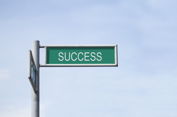 Success Street Sign Board