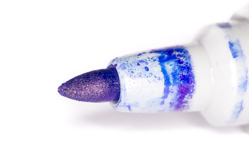 Blue Permanent marker