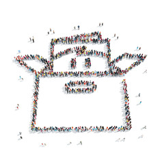 people  shape  box paper