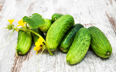 Fresh cucumbers