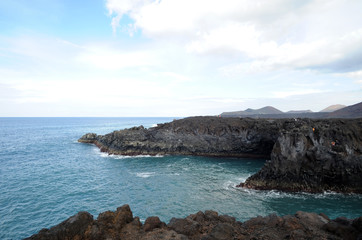 Los Hervideros du Parc Naturel de Los Volcanes à Lanzarote