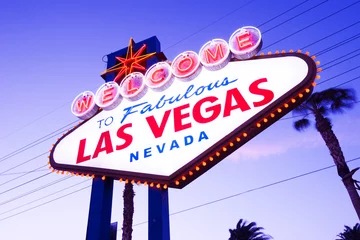 Zelfklevend Fotobehang Las Vegas Sign © somchaij