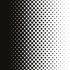 Halftone dots pattern gradient in vector format - obrazy, fototapety, plakaty