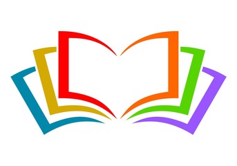Obraz premium Book logo color
