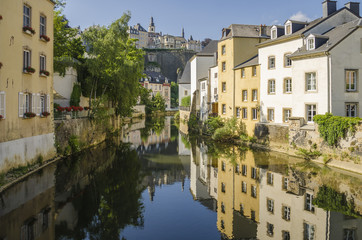 Fototapeta na wymiar Luxembourg old city view