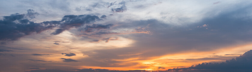 Obraz premium panorama sunset sky