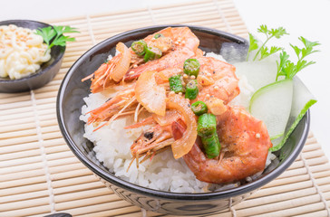 Thai food - deep fried prawns