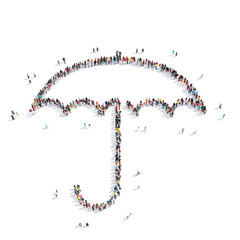 group  people  shape  umbrella