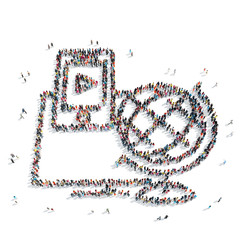 group  people shape  connection