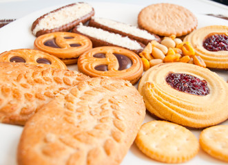 variety of cookies for breakfast