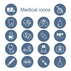 Set of medical icons