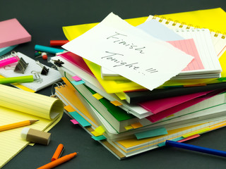 The Pile of Business Documents; Finish Tonight