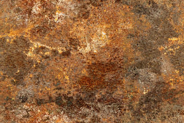 Seamless texture of old and rusty metal