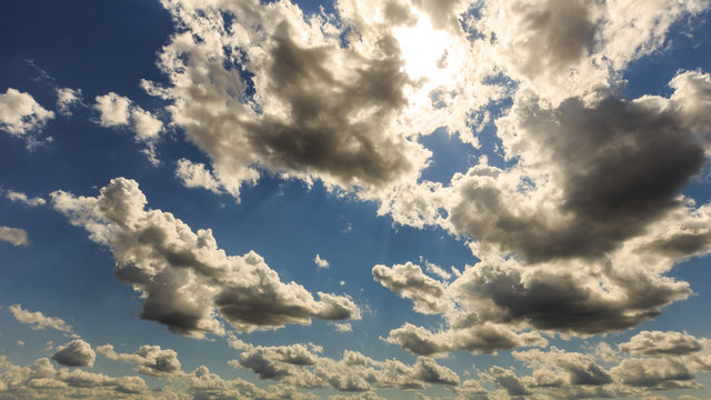 Clouds blocking sun