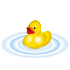 Vector illustration of a Rubber Duck