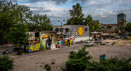 Graffiti: Container in Berlin