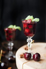 Strong alcohol cherry liqueur