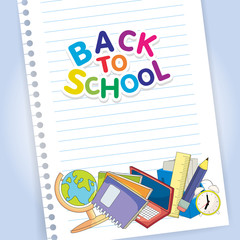 Back to school design. Vector illustration