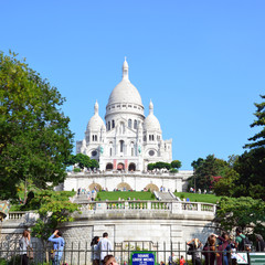 Basilica of the Sacre Coeur on Montmartre, Paris, France