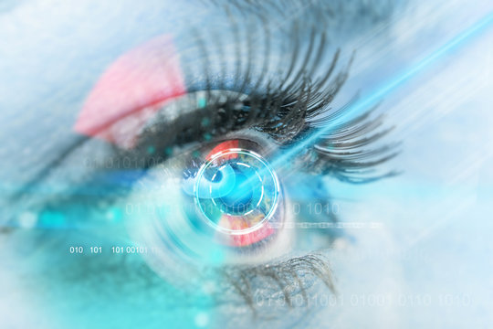 eye scan interface - Powered by Adobe