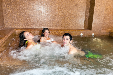 People in a spa