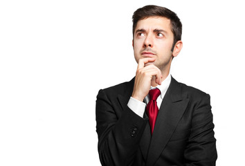 Young businessman having an idea