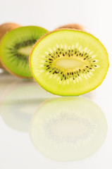 kiwi on white background