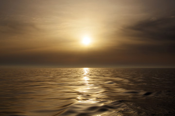 Sunset near Italy