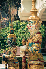 Thai giant statues, giant symbol in Thai temple