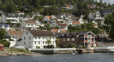 Fototapeta premium Seaside town