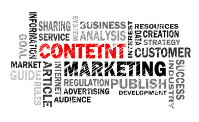 content marketing word cloud