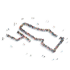 people shape  gas pedal car