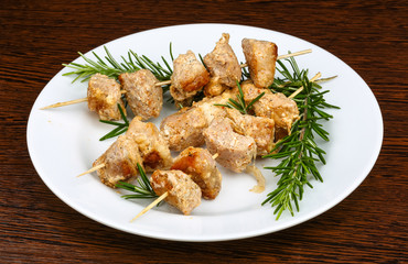 Chicken skewers