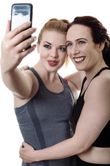 taking a selfie