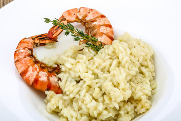 Risotto with prawn