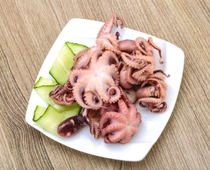 Marinated octopus