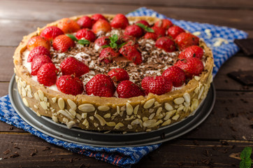 Summer strawberry cheesecake