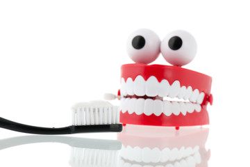 Brushing teeth