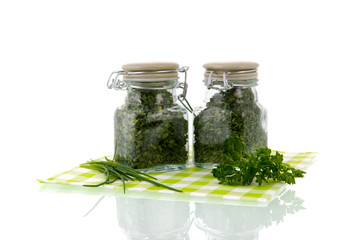 Dried kitchen herbs