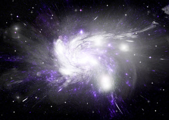 galaxy in a free space