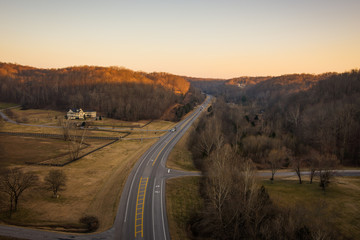 Fototapeta premium Winding Road in Tennessee 