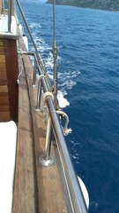 Fototapeta na wymiar Yacht in Turkey