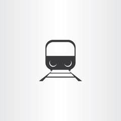 black train icon vector