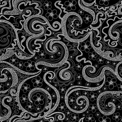 Abstract endless floral vector seamless texture