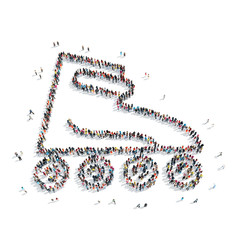 people  shape  roller skates sports