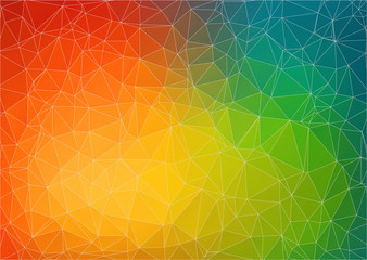 Abstract 2D geometric colorful background
