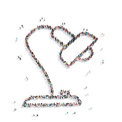 people  shape  desk lamp